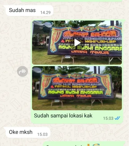 Pengiriman Papan Bunga Mangunjayan Butuh